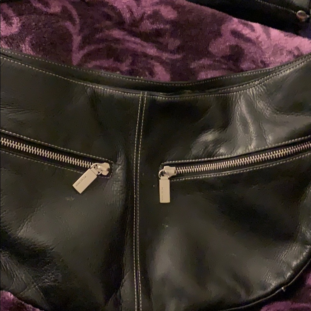 Perlina large leather hobo purse